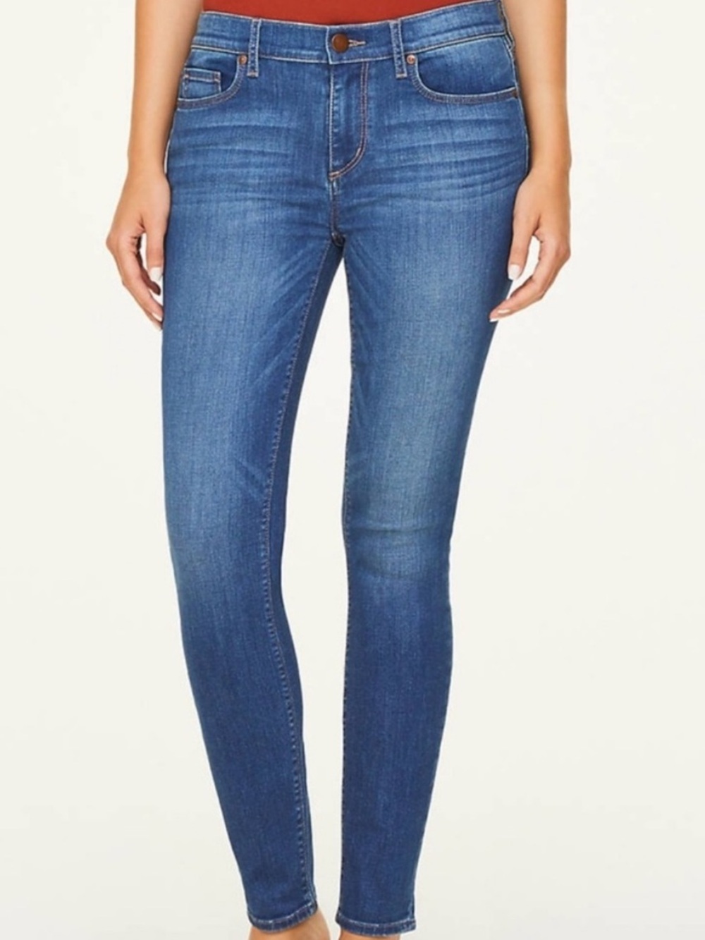 Loft Curvy Skinny Cropped Jeans Size 6